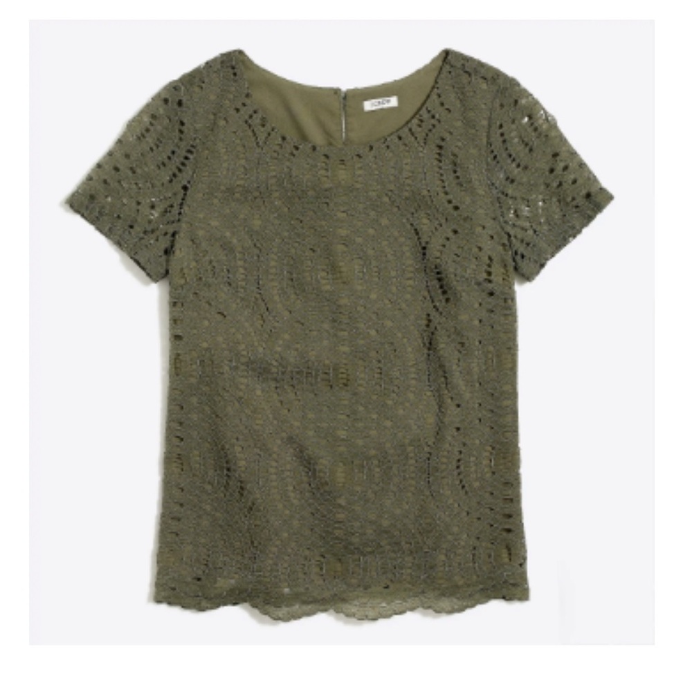 J. Crew Factory Lace Top NWT
